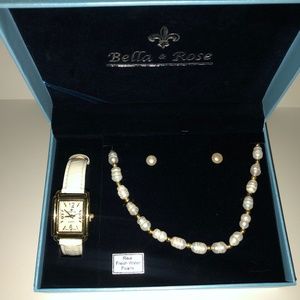 Bella & Rose Real Freshwater Pearl Set